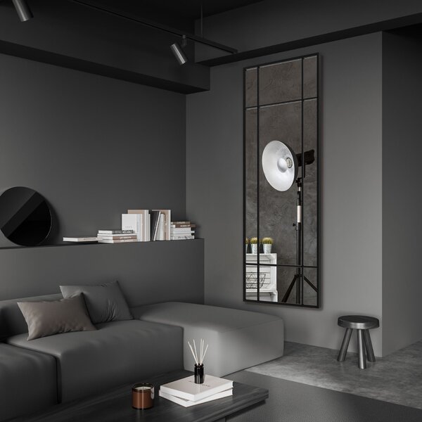 Styler Loft oglindă 60x150 cm dreptunghiular negru LU-12371