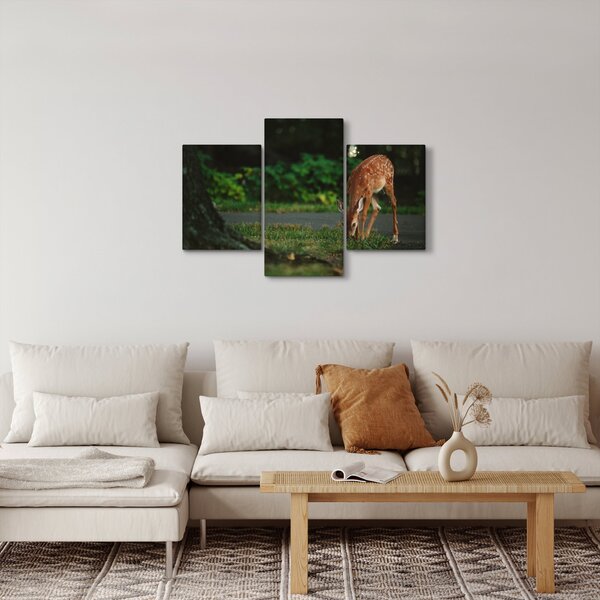 Tablou cu pui de cerb (90x60 cm)