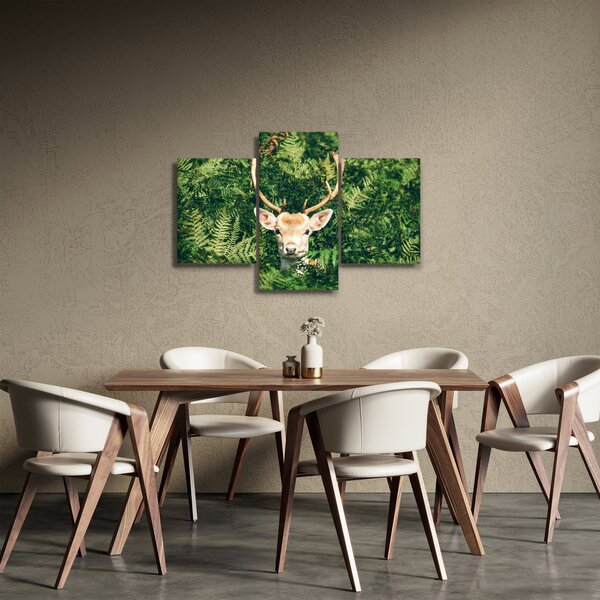 Tablou detaliu cu cap de căprioară (90x60 cm)