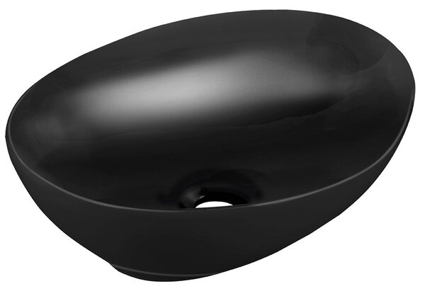 Laveo Desna lavoar 41x33 cm ovale de blat negru mat VUDB241