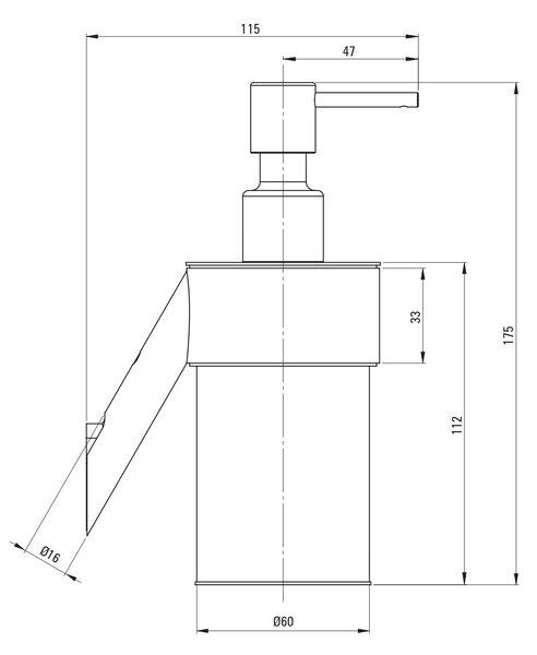 Deante Silia dozator săpun 250 ml maro ADI_C421