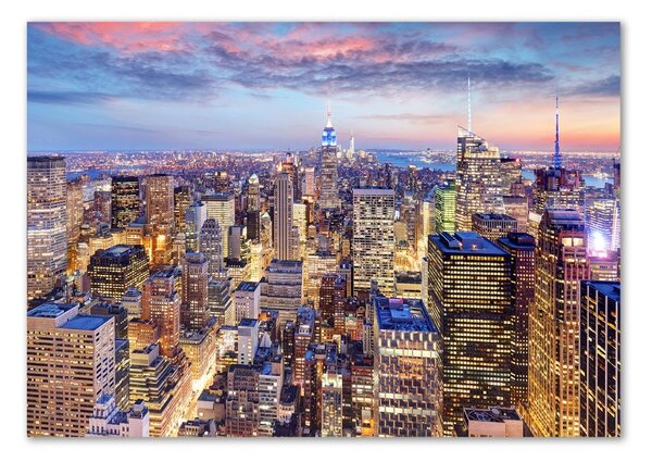 Tablou pe pe sticlă New York