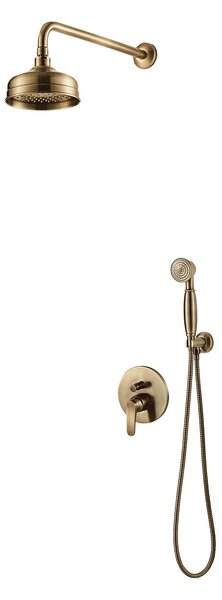 Omnires Art Deco set de duș ascuns cu duș de ploaie || SYSAD26BR