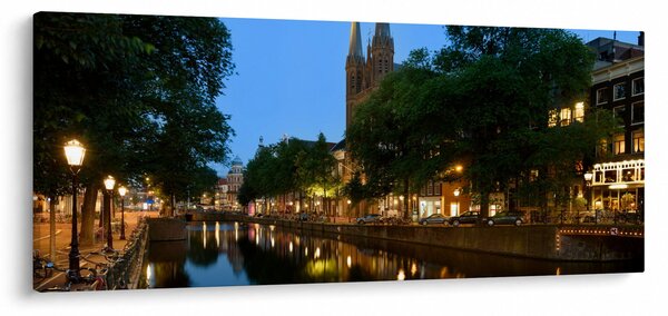 Tabloul orașului istoric nocturn (120x50 cm)