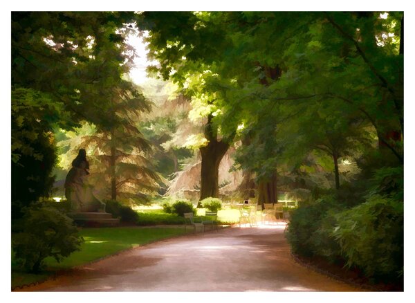 Tablou cu parc (70x50 cm)