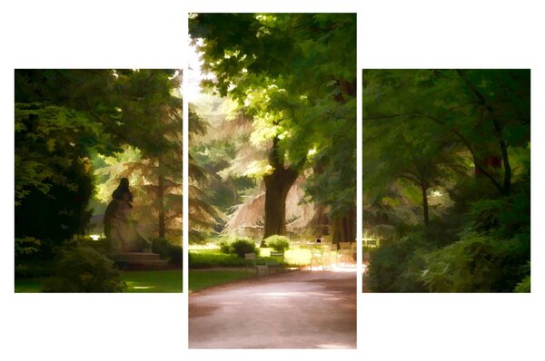 Tablou cu parc (90x60 cm)