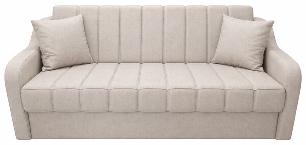 Canapea ALEX extensibila, 3 locuri, cu lada de depozitare, stofa bej, 220x90x90 Bej