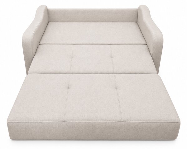 Canapea SAMY extensibila, 2 locuri, cu lada de depozitare, albastru, cadru metalic , 152x100x92 Bej, Stofa