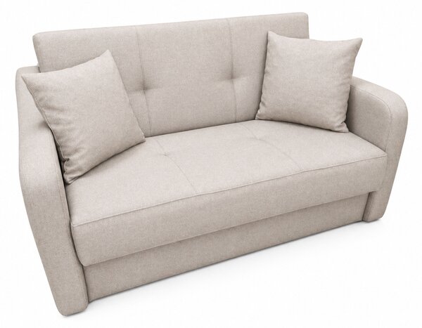 Canapea SAMY extensibila, 2 locuri, cu lada de depozitare, albastru, cadru metalic , 152x100x92 Bej, Stofa