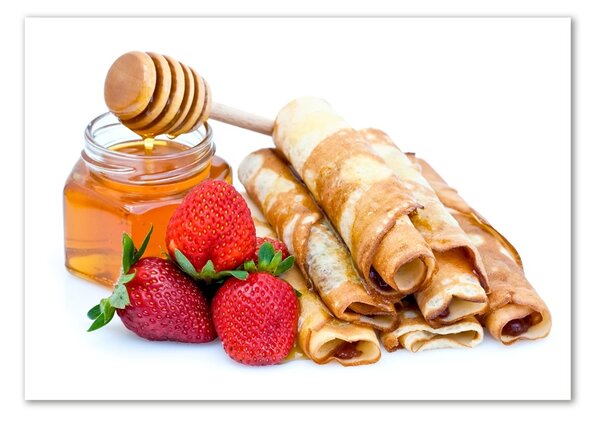 Tablou sticlă clatite delicioase