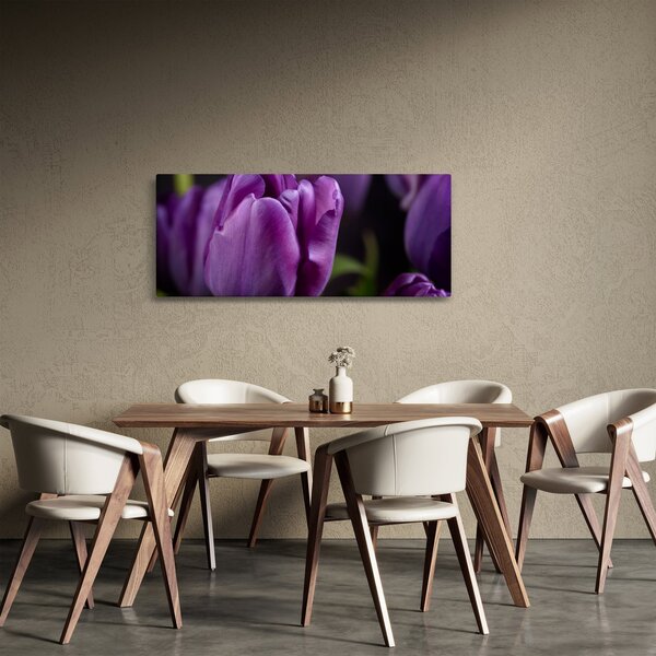 Tablou cu flori de lalele (120x50 cm)