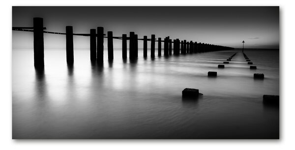 Fotografie imprimată pe sticlă Breakwater Thames
