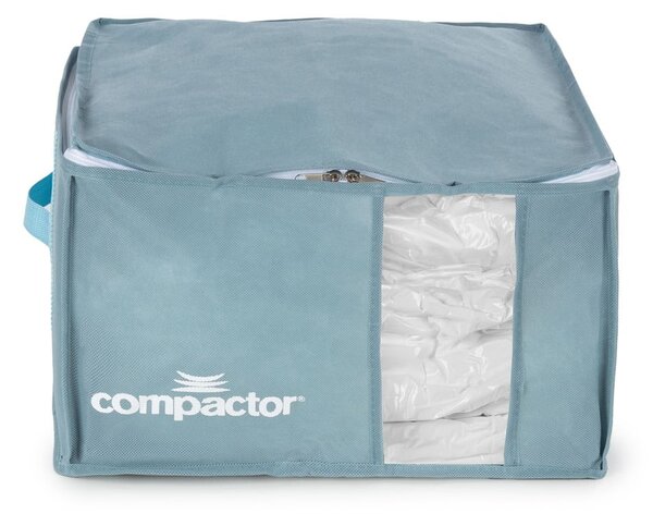 Cutie de depozitare pentru haine din plastic cu vacuum 42x40x25 cm Blue Edition – Compactor