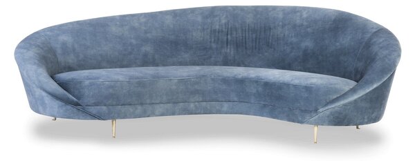 Canapea albastra din stofa ✔ model YAN B