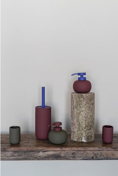 Perie de WC violetă din ceramică Lotus Play – Mette Ditmer Denmark