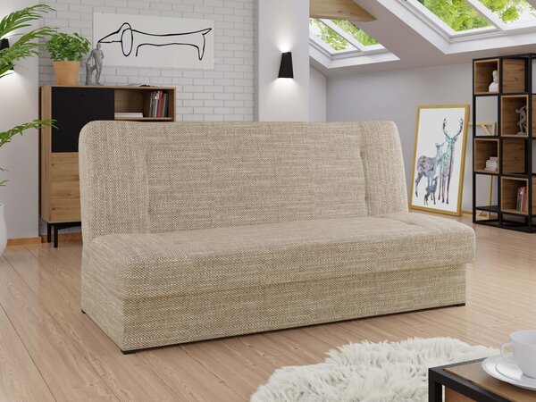Canapea extensibilă Sapies, Numărul de locuri: 3, Spațiu de depozitare, 93x192x85cm, 47 kg, Picioare: Plastic