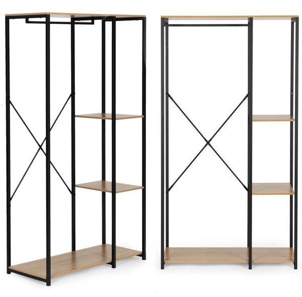 Cuier cu rafturi – 167 x 90 x 40 cm