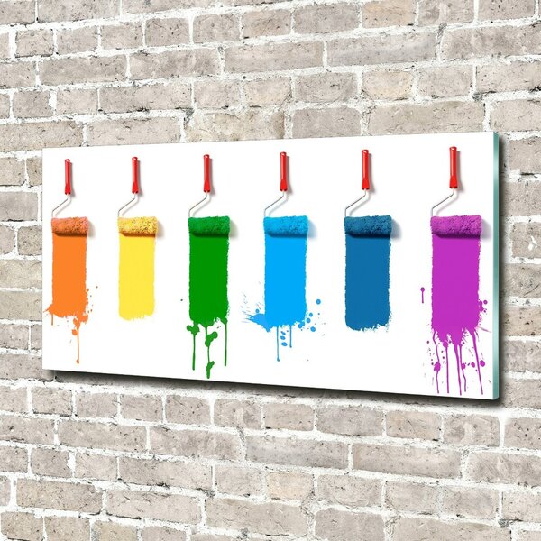 Tablou din Sticlă Paint role