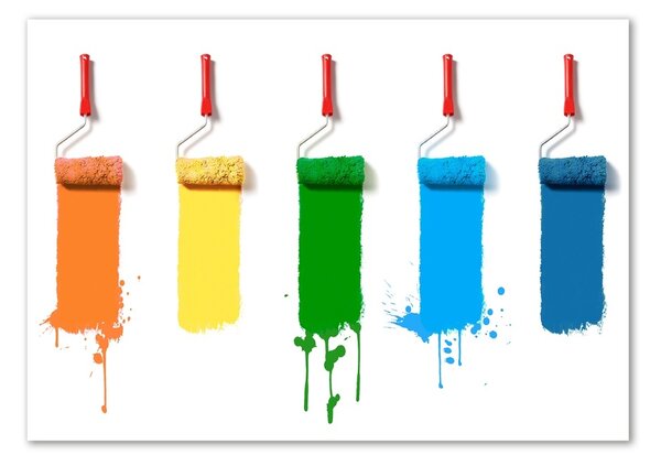 Tablou din Sticlă Paint role