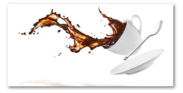 Tablou Printat Pe Sticlă vărsat cafea