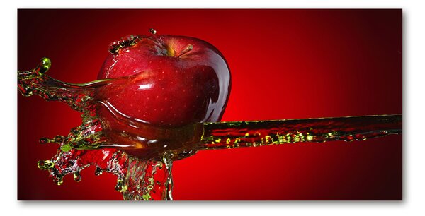 Imagine de sticlă Apple și apă