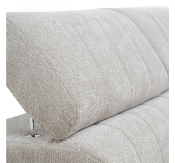 Colțar cu funcție de dormit Nardo L, extensibil, dreapta - chenille bej deschis Vibe 06