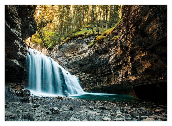 Tablou cu cascada de pădure (70x50 cm)