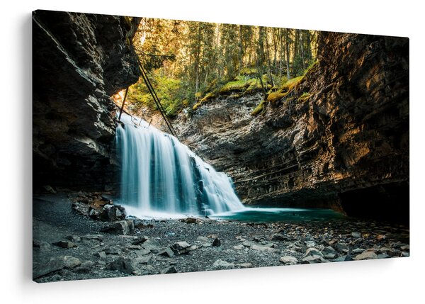 Tablou cu cascada de pădure (90x60 cm)