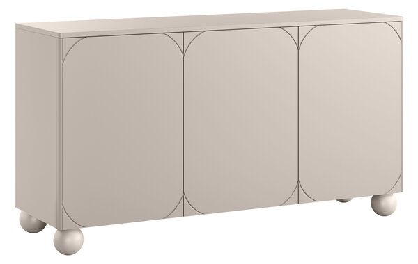 Comodă Sonatia II 150 cm trei uși - casmir / picioare rotunde