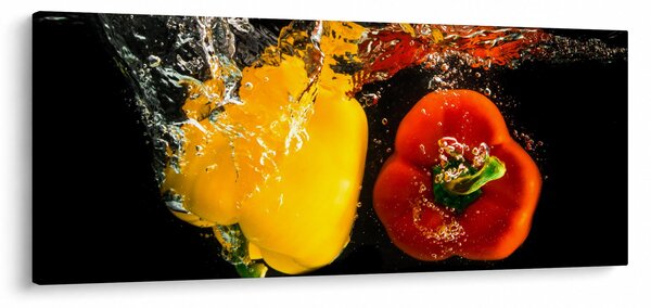 Tablou - ardei în apă (120x50 cm)