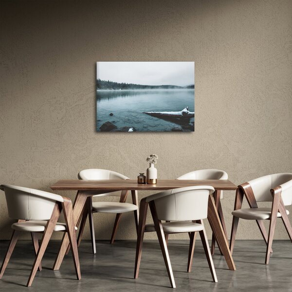 Tablou - lacul nordic înghețat (70x50 cm)