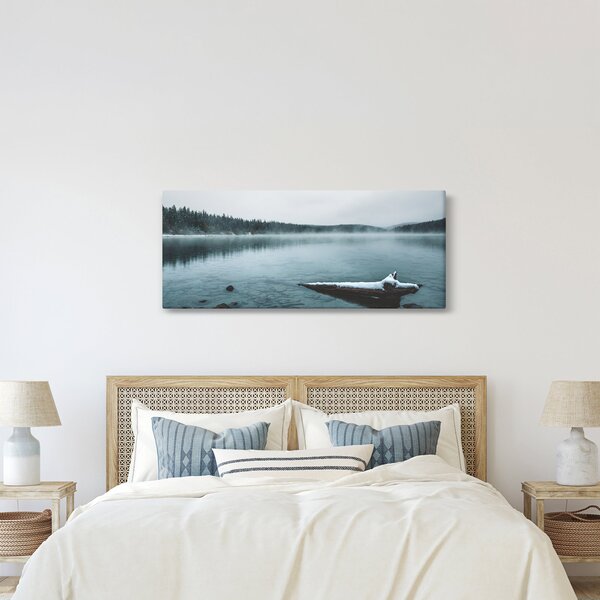 Tablou - lacul nordic înghețat (120x50 cm)