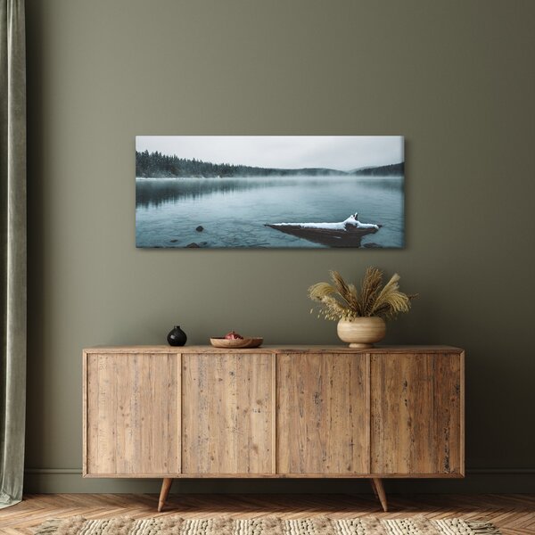 Tablou - lacul nordic înghețat (120x50 cm)