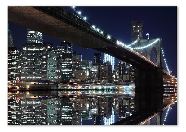 Tablou din Sticlă Podul Brooklyn