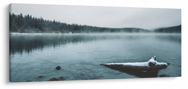 Tablou - lacul nordic înghețat (120x50 cm)