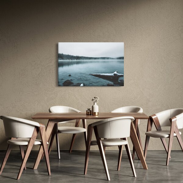 Tablou - lacul nordic înghețat (90x60 cm)