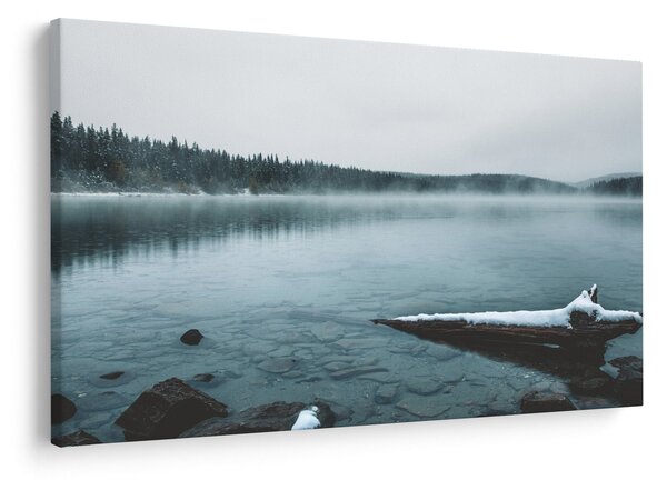 Tablou - lacul nordic înghețat (90x60 cm)
