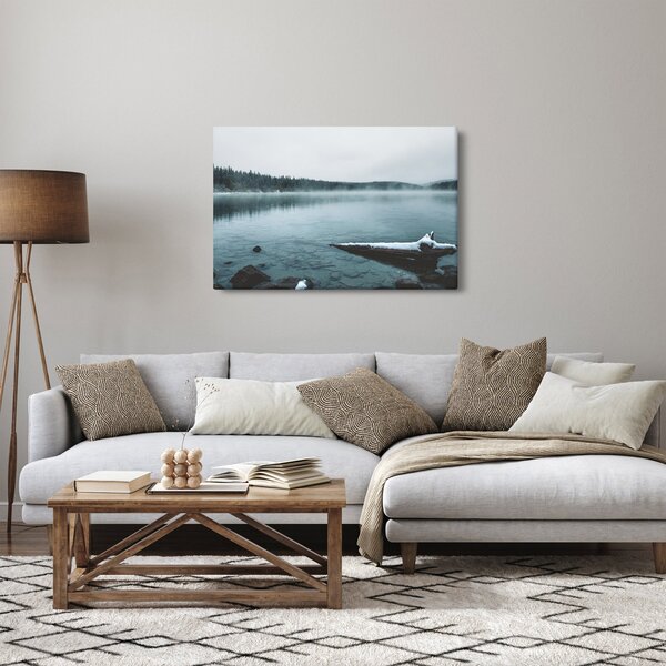 Tablou - lacul nordic înghețat (90x60 cm)