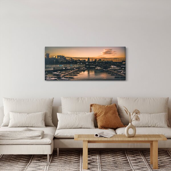 Tablou - orașul port (120x50 cm)