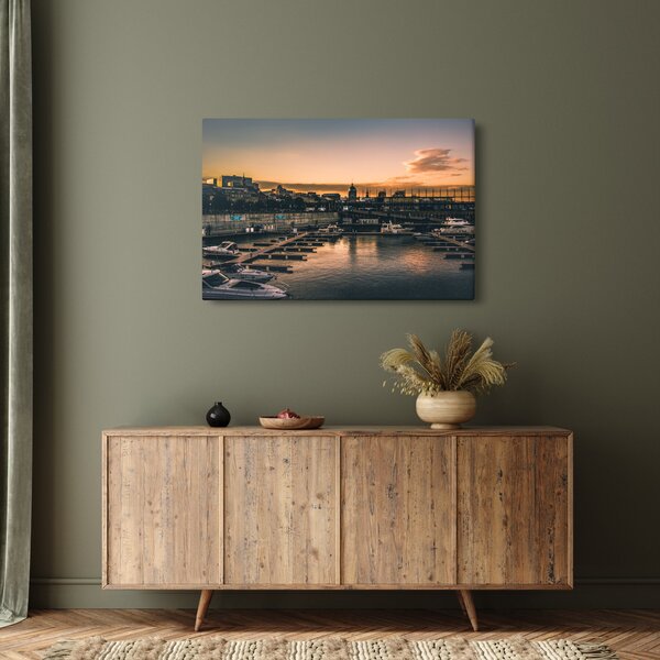 Tablou - orașul port (90x60 cm)