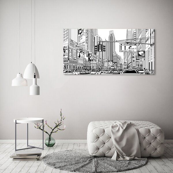 Fotografie imprimată pe sticlă Străzile din New York