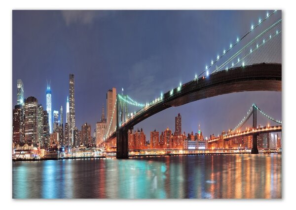 Tablou pe pe sticlă Manhattan New York City
