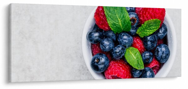 Tablou - bol cu fructe de pădure (120x50 cm)