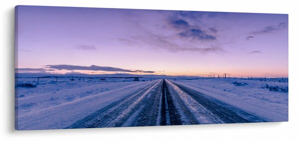 Tablou - autostrada iarna (120x50 cm)