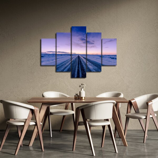 Tablou - autostrada iarna (150x105 cm)