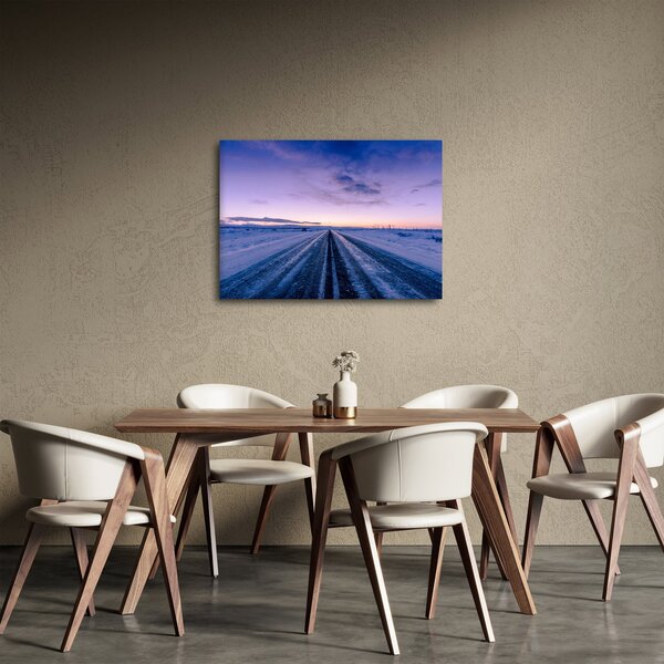 Tablou - autostrada iarna (70x50 cm)