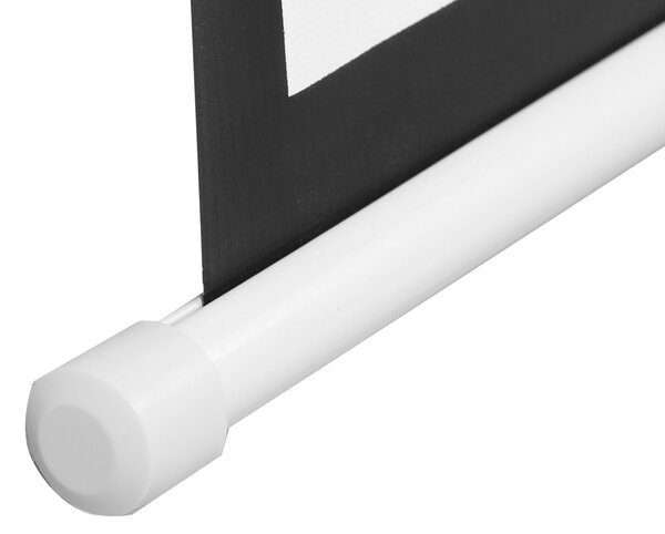 HOMCOM Ecran Proiector 120", Motorizat cu Telecomandă, Montaj pe Perete sau Tavan, Ideal pentru Acasă și Birou, 293,5x8x176 cm, Alb | Aosom Romania