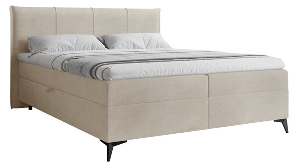 Pat boxspring ViterBoxspring, Dublu, Crem, 180x200, Tapiterie, Somiera patSomiera pat, 20x21x11cm