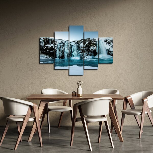 Tablou cu cascade înghețate (150x105 cm)