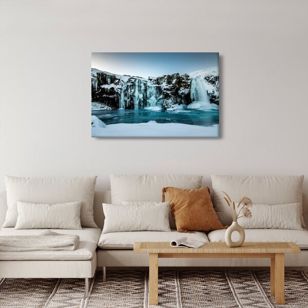 Tablou cu cascade înghețate (90x60 cm)